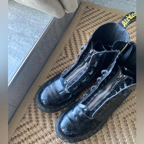 Dr Martens 1460 Pascal Boot Zip Front Patent Lamper Noir - Picture 3 of 3